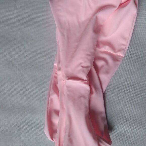 Shein Pink Ruffle Top High Waisted Bottoms Bikini Swimsuit Women's Size Medium - Picture 11 of 12